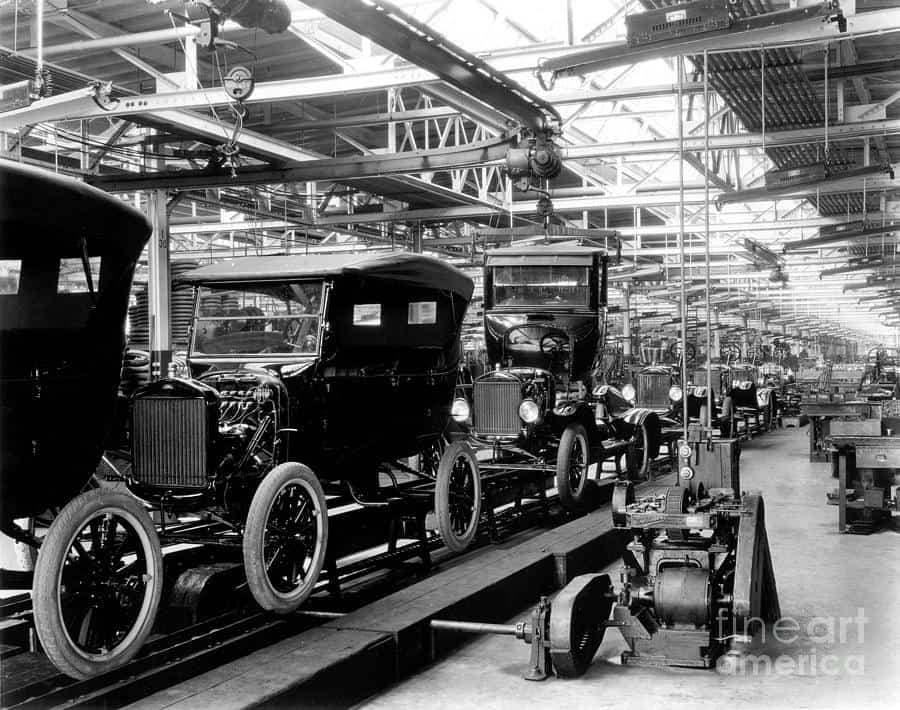Ford Model T Assembly Line 1920